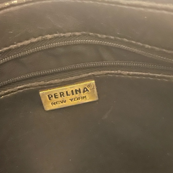 Perlina Elegant Black Leather Purse - Picture 6 of 8